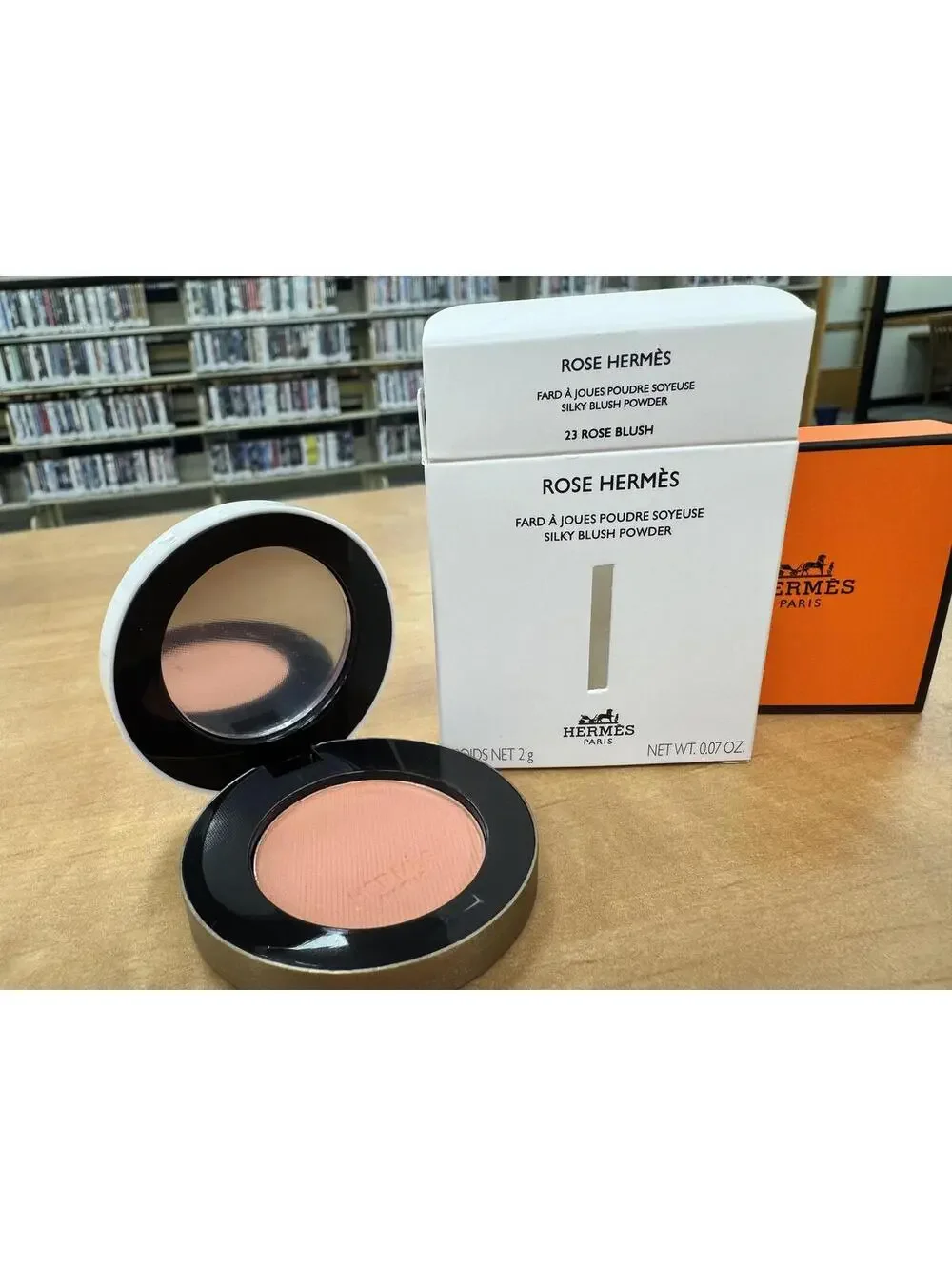 Hermès Rose Hermès Silky Blush Powder 23 Rose Blush 2g